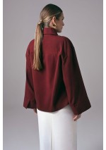 Burgundowa koszula damska do pracy Power Utility | Aleks Kaeber