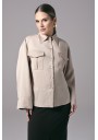 Beżowa koszula damska do pracy Power Utility | Aleks Kaeber