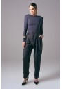 Grafitowe eleganckie spodnie damskie do pracy Power Barrel | Aleks Kaeber